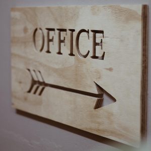 custom wooden office signage South Africa