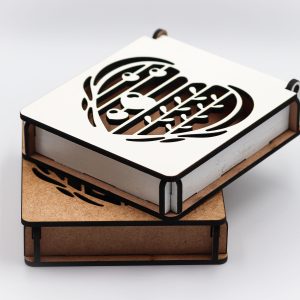 Laser-cut Valentine’s Day gift boxes with heart and foliage design
