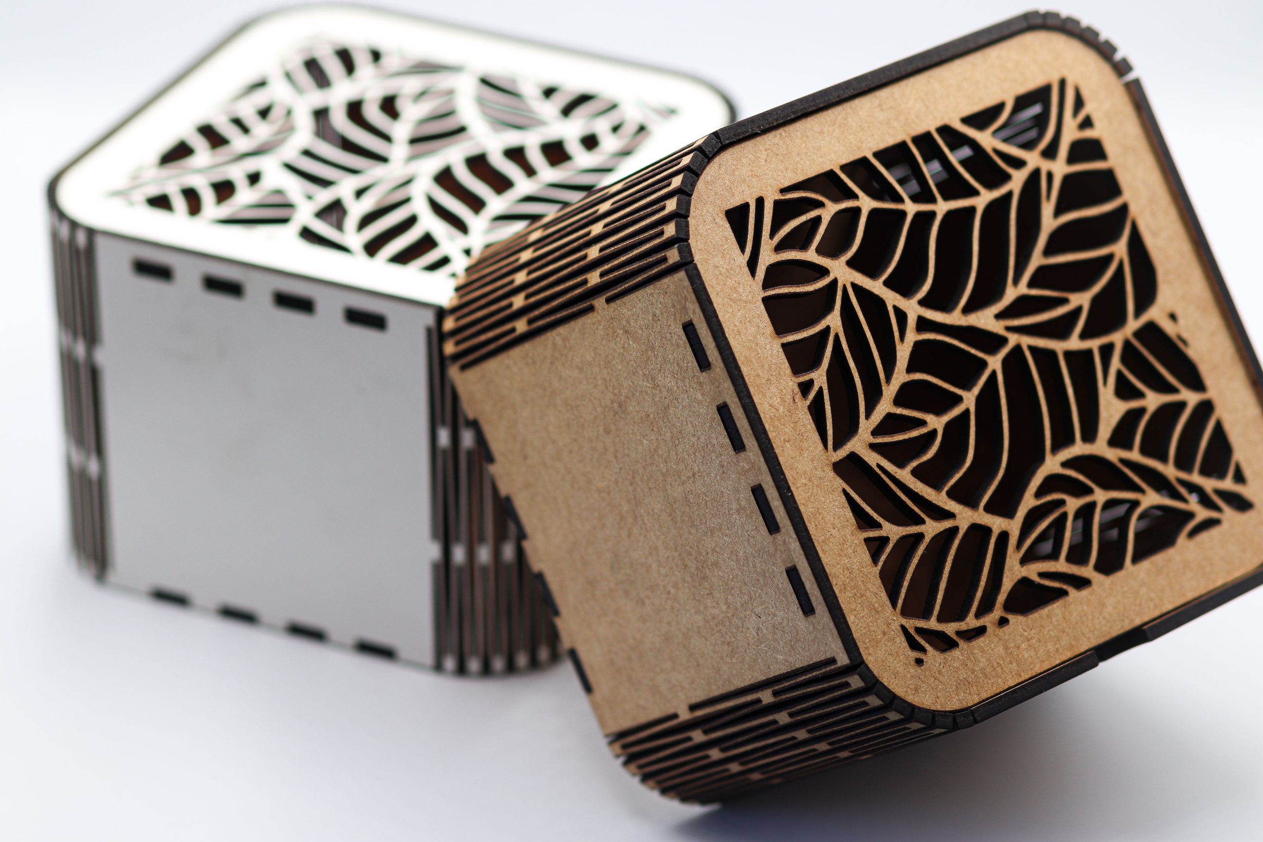 wooden box with lid